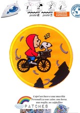 patch Snoopy dog Peanuts toppa termoadesiva iron on E.T. Woodstock bici ET extra