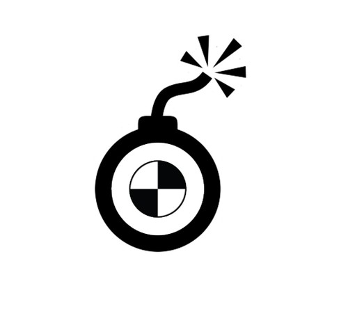 Adesivo bmw bomba sport - bomba, m