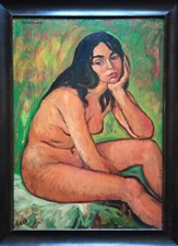 Quadro Dipinto Olio su Tavola del grande maestro Lorenzo Alessandri-Dim. 100x70