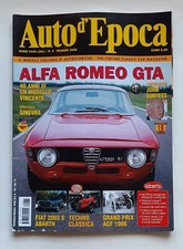 AUTO D'EPOCA 5 maggio 2006 Alfa Romeo GTA Fiat 2300 S Abarth rivista