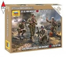 ZVEZDA 1/72 US 81MM MORTAR M1