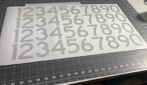 Quattro set numeri - set, di