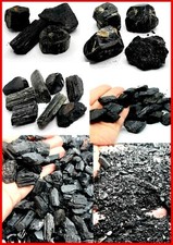 TORMALINA nera grezza pietra naturale minerale schorlite polvere cristallo yoga