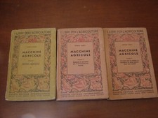 GG385-NERLO NERLI- MACCHINE AGRICOLE-OPERA COMPOSTA DA 3 VOLUMETTI ANNO 1942