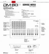 Roland DM-80F Service Manual with Electronic Schematics
