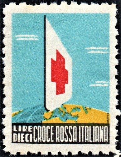 Chiudilettera croce rossa lire - chiudilettera,
