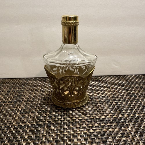 Bottiglia profumo placcata oro