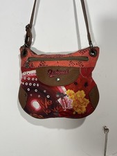 Desigual Colorful Floral Mandala Embroidery Large Bag Shoulderbag Purse Handbag