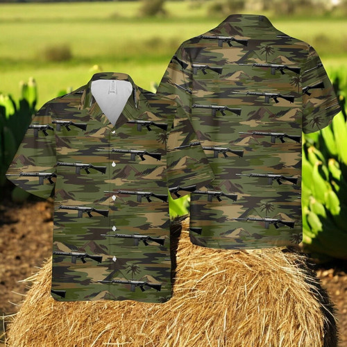 Camicia hawaiana fucile