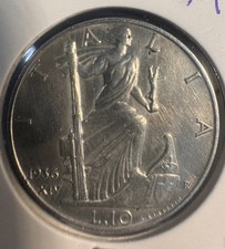 10 LIRE 1936 LIRA ITALIANA SU