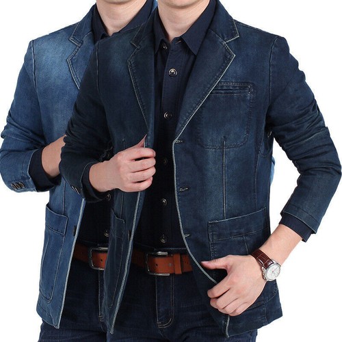 Giacca blazer uomo denim