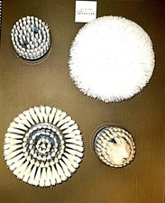 4 SPAZZOLE DI RICAMBIO ORIGINALI PER TURBO SCRUB 360 SPAZZOLA ROTANTE CORDLESS