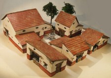 diorama scenery 1:100 / 15mm ROMAN HOUSES set - CASE ROMANE x diorama soldatini