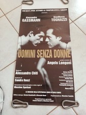 GASSMANN E TOGNAZZI- Locandina originale -Uomini Senza Donne spettacolo teatro