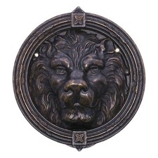 Battiporta leone rotondo in