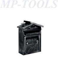 CASSETTA  POSTALE PORTALETTERE ACCIAIO NERA FINITURA  FERRO BATTUTO