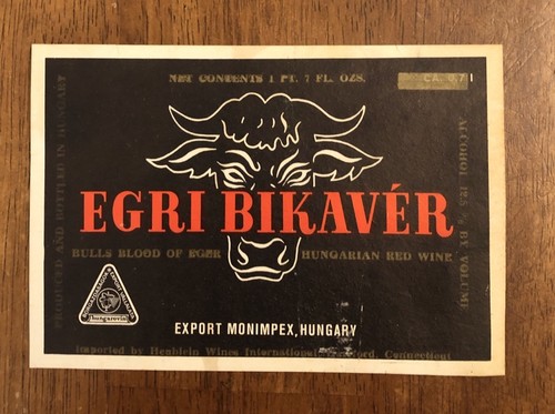 Egri bikaver bulls blood - egri,