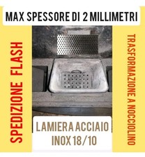 Lamiera forata acciaio inox  x