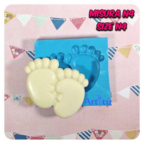 Stampo silicone piedini - silicone,