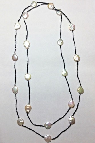 Collana lunga spinello nero - collana,