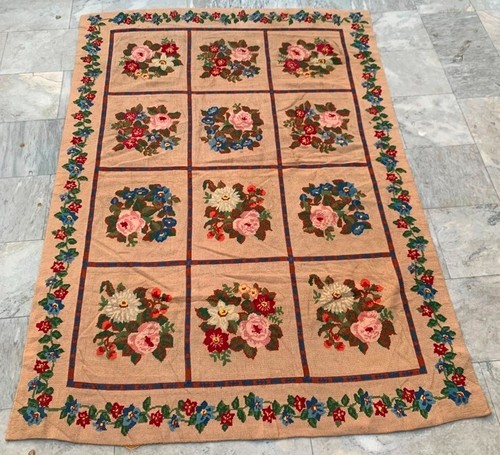 Tappeto aubusson vintage - tappeto,