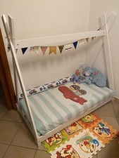 Lettino bambini a Tenda Teepee Indiano 140X70