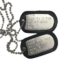 DogTag Piastrine Militari Inox