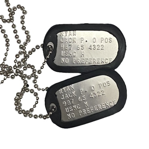 Dogtag piastrine militari inox - dogtag,