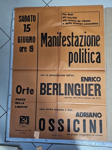 Manifesto politica ossicini - politica,