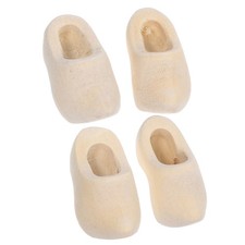 2 paia di scarpe di legno di