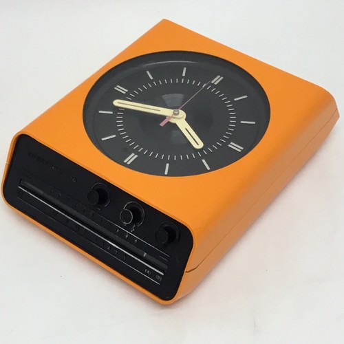 70s orange radio orologio - orange,