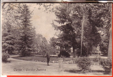 CARTOLINA   CUNEO CITTA'   VIAGGIATA  1908 GIARDINO PUBBLICO ANIMATA   OCCASIONE