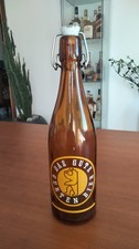 Bottiglia Birra vintage '50 Serigrafata Das Gute Gurten Bier Vetro Ceramica 1959