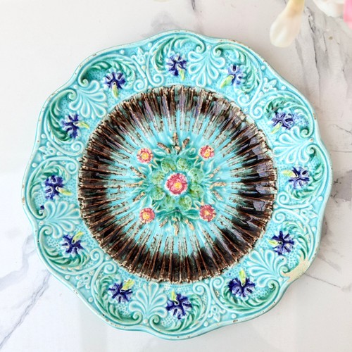 Sarreguemines piatto maiolica