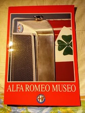 depliant brochure libro libretto informativa manuale museo ALFA ROMEO anni 80-90