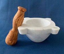 Mortaio Marmo Bianco di