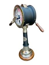 Antico telegrafo vintage marittimo 20" ottone nave sala macchine...