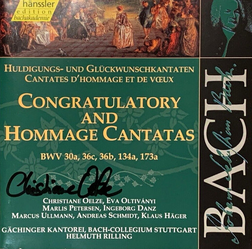 Signed christiane oelze bach - signed,