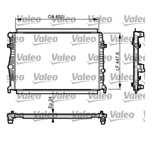 Valeo 735556 radiatore motore - 735556,