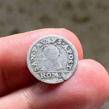 r47_233) ROMA Innocenzo XI (1676-1689) 1/2 Grosso SD - AG