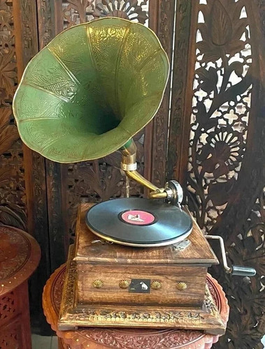 Antico grammofono hmv - grammofono,