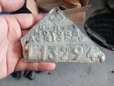 Targa agricola U.M.A. MOTORE