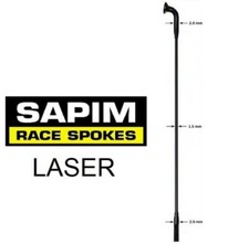 Sapim 14g Laser J Bend NERO