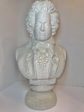 XL Compositore BEETHOVEN Ludwig Van scultura in gesso bianco spesso spedizione sicura! 📦
