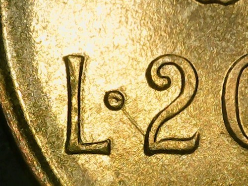 Lire 1976 errore linea in - 1976,