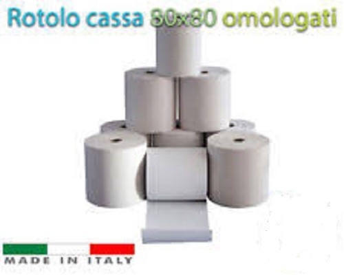 100 rotoli termici - rotoli, 80