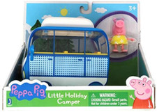 Peppa pig blue - pig, camper