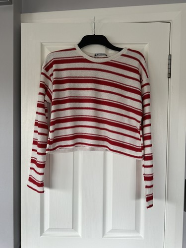 Maglione zara rosso righe - a,