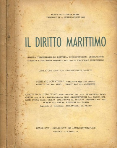 Diritto marittimo rivista - il, marittimo.