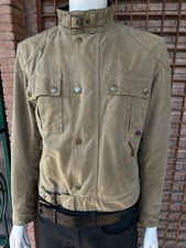 Giacca BELSTAFF MOJAVE cotone cerato verde militare Malenotti epoca L